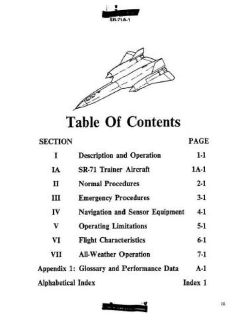 Product picture Lockheed SR 71A Flight Manual.zip