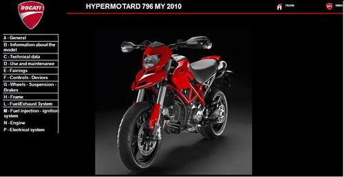 Product picture Ducati Hypermotard 796 Service Repair Manual 2010