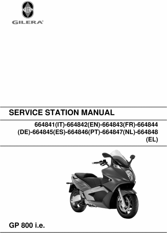 Product picture Gilera GP800 i.e. 2007 Service Repair Manual