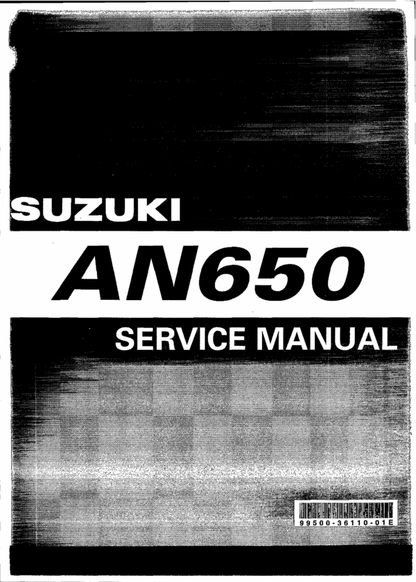 Product picture Suzuki Burgman AN650 2003 Service Repair Manual