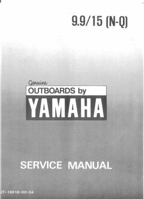 Product picture Yamaha 9.9 & 15hp Outboard Motors 1991 Service Repair Manual