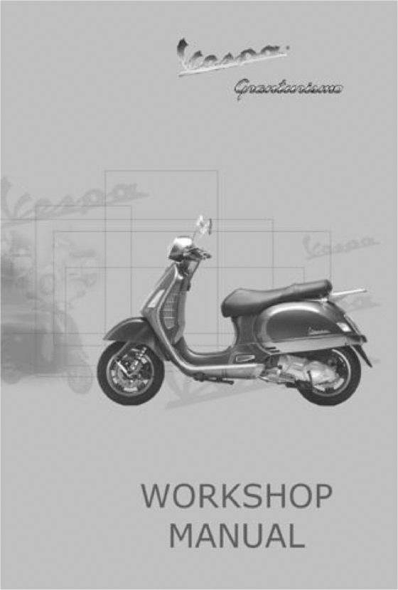 Product picture Vespa GT200 Service Repair Manual - Circa 2005?