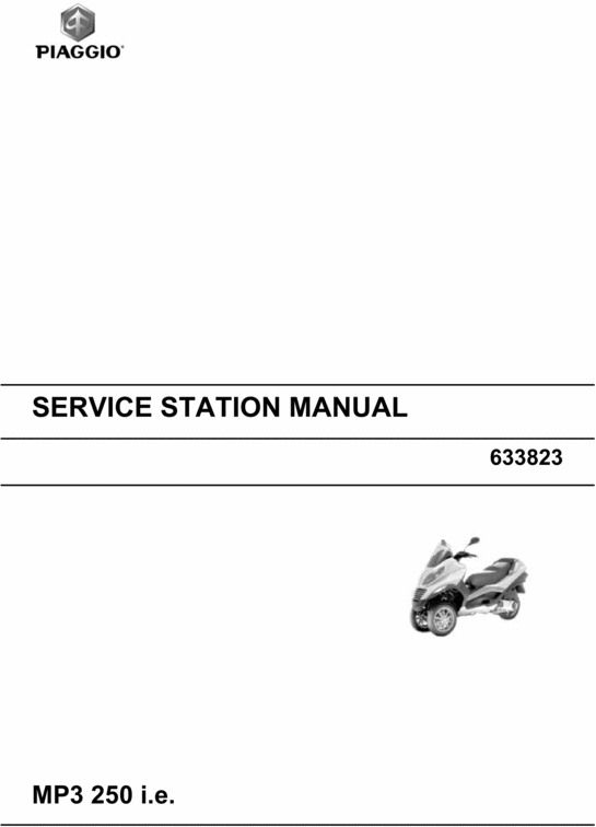 Product picture Piaggio MP3 250 i.e. Service Repair Manual 2005
