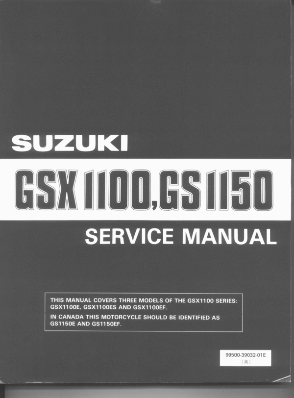 Product picture Suzuki GSX1100 GS1150 Service Repair Manual 1984-1986